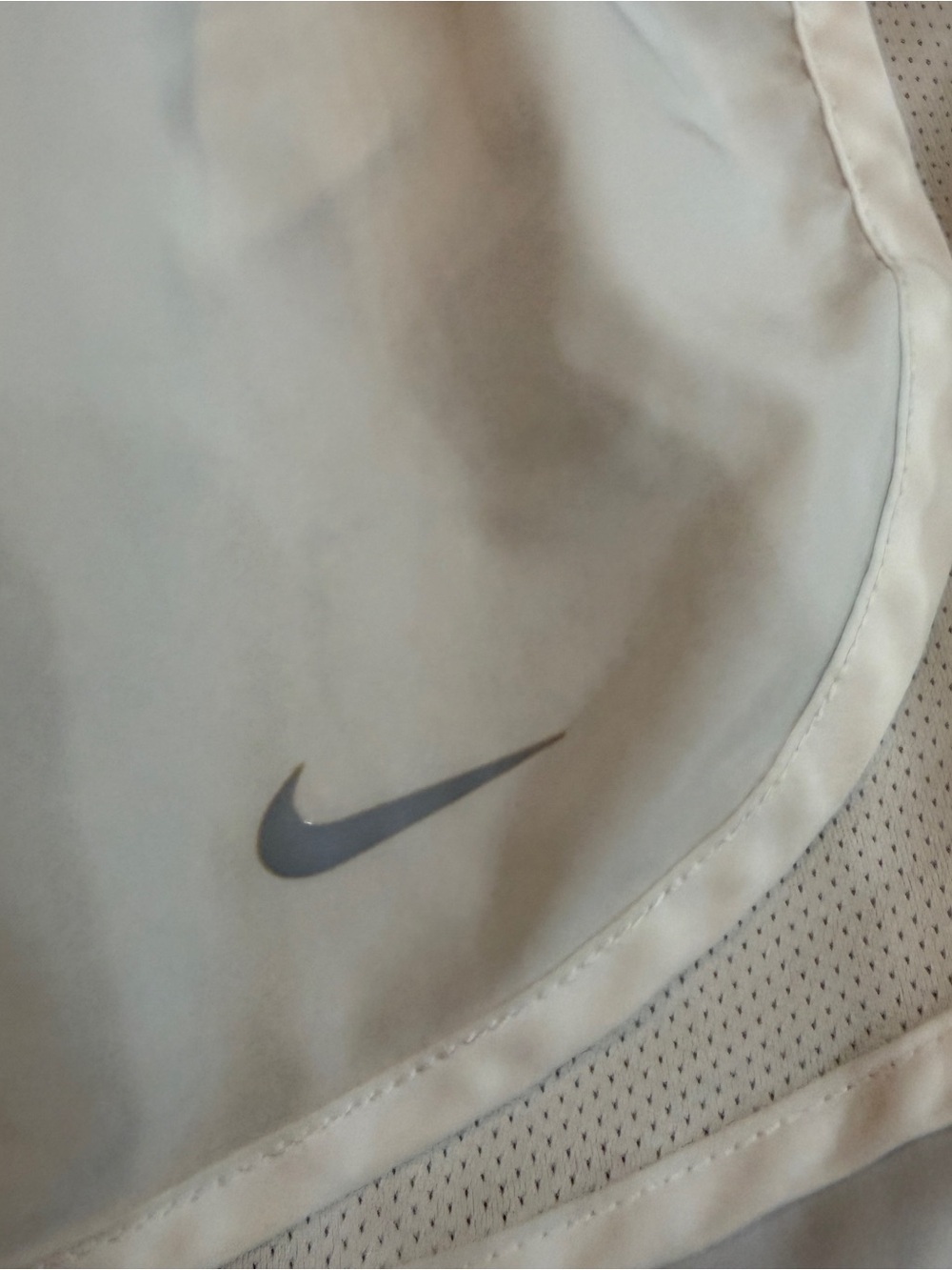 Nike Tempo Women’s White Dri-FIT Running Shorts Sz L - Picture 4 of 7